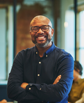 man smiling